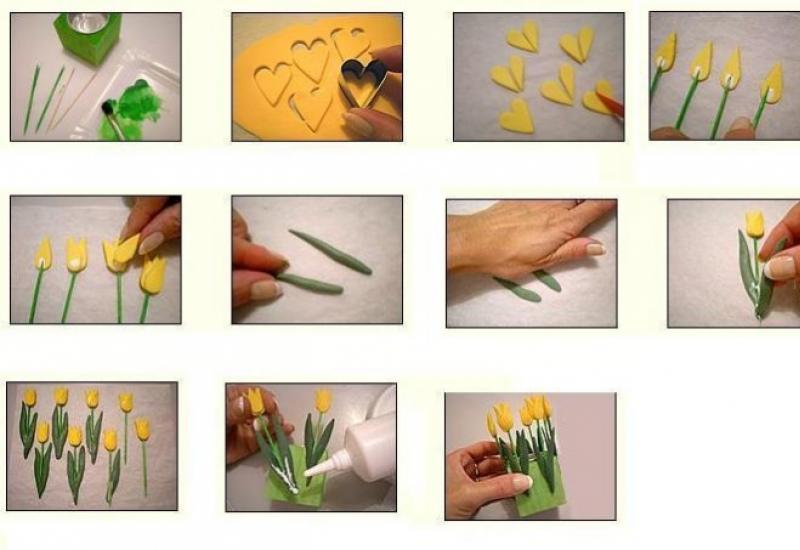 Как сделать цветок из холодного фарфора Пошаговое описание цветы из холодного фарфора